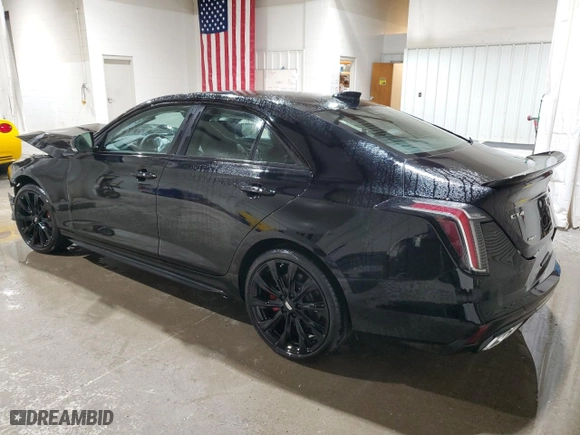 2022 Cadillac CT4-V with VIN 1G6DH5RLXN0112285, listed as a Copart auction lot 52900265 with 0 mi miles and Salvage Title. Bid and sale history available at carsss.com. Image 2.