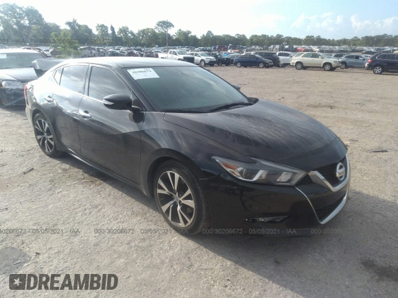 2018 Nissan Maxima SV with VIN 1N4AA6AP7JC388754, listed as a IAAI auction lot 30206672 with 42,084 mi miles. Bid and sale history available at carsss.com. Image 1.