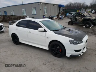 2010 Mitsubishi Lancer GTS with VIN JA32U8FW1AU026297, listed as a Copart auction lot 80580974 with 186,384 mi miles and Salvage Title. Bid and sale history available at DreamBid. Image 4.