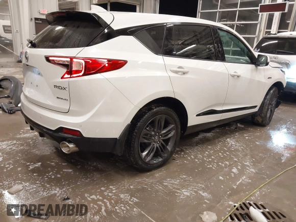 2021 Acura RDX w/A-Spec Package with VIN 5J8TC2H61ML034429, listed as a IAAI auction lot 41305062 with 53,618 mi miles. Bid and sale history available at carsss.com. Image 4.