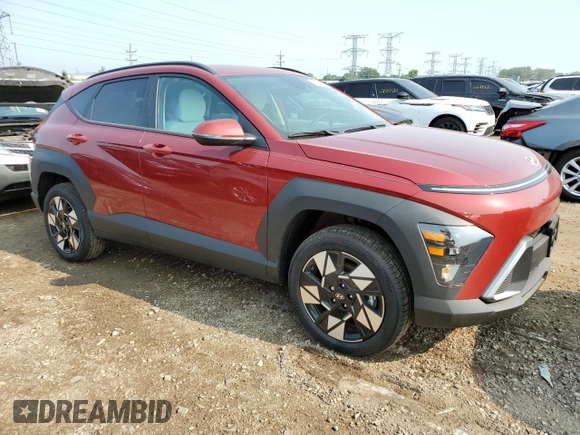 2024 Hyundai Kona SEL with VIN KM8HCCAB3RU163271, listed as a Copart auction lot 62856224 with 43 mi miles and Salvage Title. Bid and sale history available at carsss.com. Image 4.