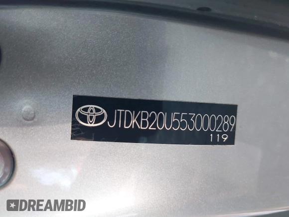 2005 Toyota Prius with VIN JTDKB20U853027020, listed as a IAAI auction lot 42084542 with 147,426 mi miles and . Bid and sale history available at DreamBid. Image 9.