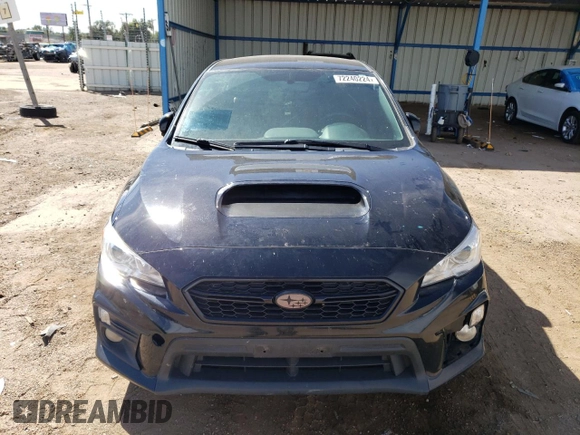 2018 Subaru WRX Premium with VIN JF1VA1B65J9803903, listed as a Copart auction lot 72240224 with 75,416 mi miles and Salvage Title. Bid and sale history available at carsss.com. Image 5.
