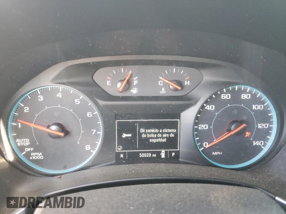 2021 Chevrolet Equinox LS z VIN 3GNAXHEV7MS105577, wystawiony jako Copart lot #53572885 z przebiegiem 50 928 mil mil oraz Szkoda całkowita • Salvage title. Historia ofert i sprzedaży dostępna na DreamBid. Obrazek 9.