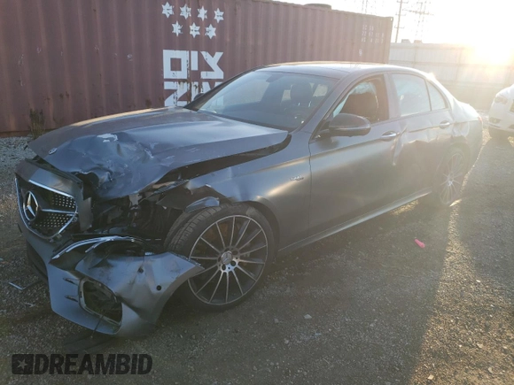 2019 Mercedes-Benz E-Class AMG E 53 with VIN WDDZF6BBXKA612832, listed as a Copart auction lot 72825784 with 42,980 mi miles and Salvage Title. Bid and sale history available at carsss.com. Image 1.