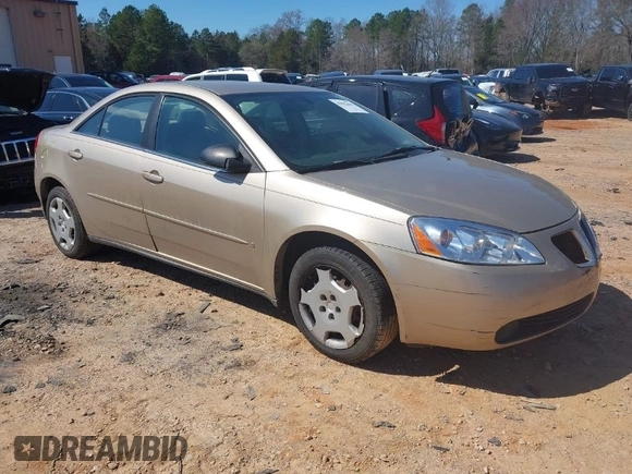 2007 Pontiac G6 1SV Value Leader with VIN 1G2ZF58BX74101840, listed as a IAAI auction lot 41812465 with 1 mi miles. Bid and sale history available at carsss.com. Image 1.