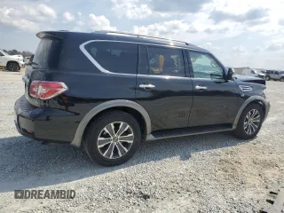 2019 Nissan Armada SL with VIN JN8AY2ND8K9092742, listed as a Copart auction lot 48967225 with 91,245 mi miles and Salvage Title. Bid and sale history available at carsss.com. Image 3.