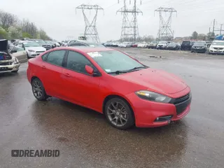 2014 Dodge Dart SXT with VIN 1C3CDFBB8ED716328, listed as a IAAI auction lot 41982634 with 113,504 mi miles. Bid and sale history available at carsss.com. Image 1.