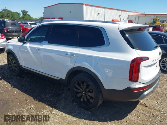 2021 Kia Telluride S with VIN 5XYP64HC1MG190118, listed as a IAAI auction lot 42078715 with 83,405 mi miles and . Bid and sale history available at DreamBid. Image 3.