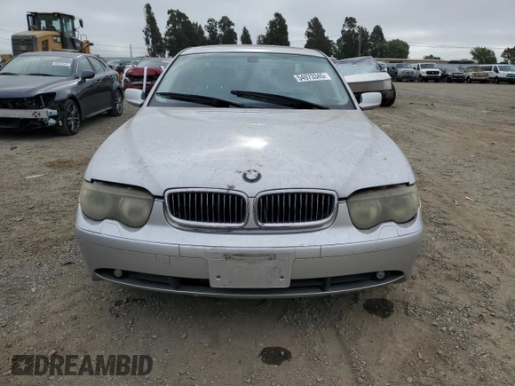 2003 BMW 7 Series 745i with VIN WBAGL63483DP64521, listed as a Copart auction lot 54973345 with 88,995 mi miles and Clean title. Bid and sale history available at DreamBid. Image 5.