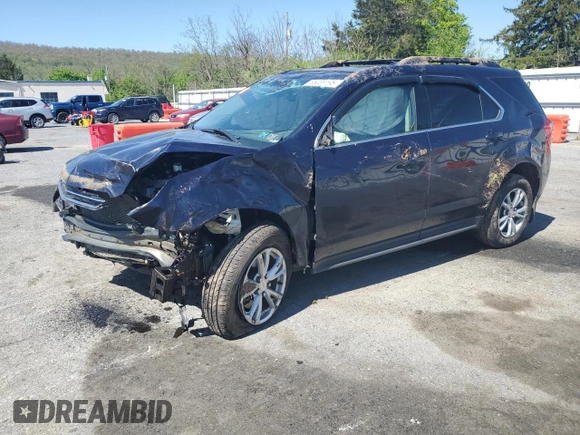 2016 Chevrolet Equinox LT with VIN 2GNFLFEK5G6111229, listed as a Copart auction lot 55039195 with Not Provided miles and Salvage Title. Bid and sale history available at carsss.com. Image 1.