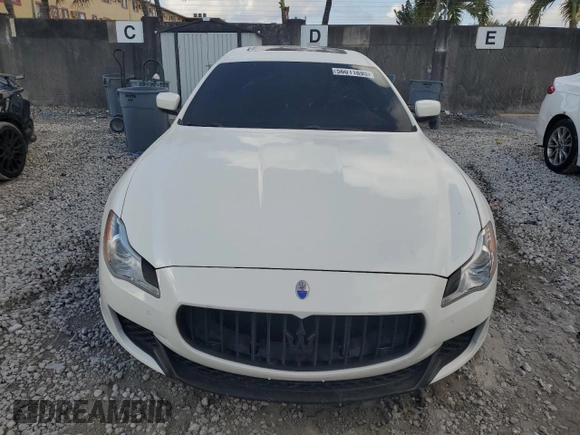 2014 Maserati Quattroporte S Q4 z VIN ZAM56RRA6E1097495, wystawiony jako Copart lot #56011895 z przebiegiem 98 369 mil mil oraz Czysty tytuł • Clean title. Historia ofert i sprzedaży dostępna na DreamBid. Obrazek 5.