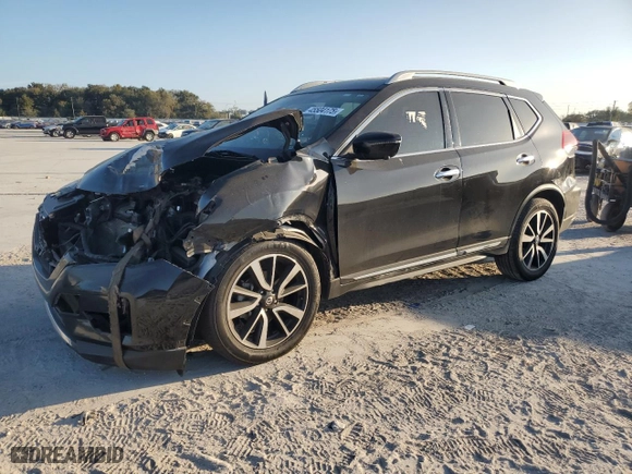 2019 Nissan Rogue SL with VIN 5N1AT2MT2KC738858, listed as a Copart auction lot 45504175 with 90,776 mi miles and Non Repairable. Bid and sale history available at carsss.com. Image 1.