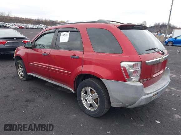 2005 Chevrolet Equinox LS with VIN 2CNDL23F556136350, listed as a IAAI auction lot 41875184 with 88,560 mi miles. Bid and sale history available at carsss.com. Image 3.