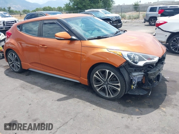 2016 Hyundai Veloster Turbo z VIN KMHTC6AE8GU302247, wystawiony jako IAAI lot #42619624 z przebiegiem 35 112 mil mil oraz . Historia ofert i sprzedaży dostępna na DreamBid. Obrazek 1.