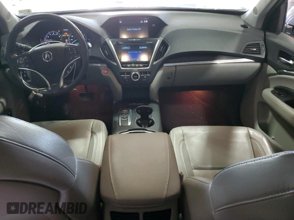 2017 Acura MDX z VIN 5FRYD4H36HB019242, wystawiony jako Copart lot #50644055 z przebiegiem 98 639 mil mil oraz Szkoda całkowita • Salvage title. Historia ofert i sprzedaży dostępna na DreamBid. Obrazek 8.