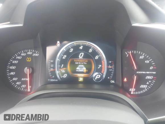 2019 Chevrolet Corvette Grand Sport 2LT with VIN 1G1YY2D7XK5117033, listed as a IAAI auction lot 42702384 with 11,994 mi miles and . Bid and sale history available at DreamBid. Image 7.