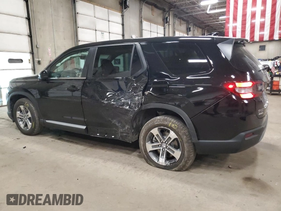 2025 Honda Pilot EX-L with VIN 5FNYG1H47SB070692, listed as a Copart auction lot 43446285 with 2,933 mi miles and Salvage Title. Bid and sale history available at carsss.com. Image 2.