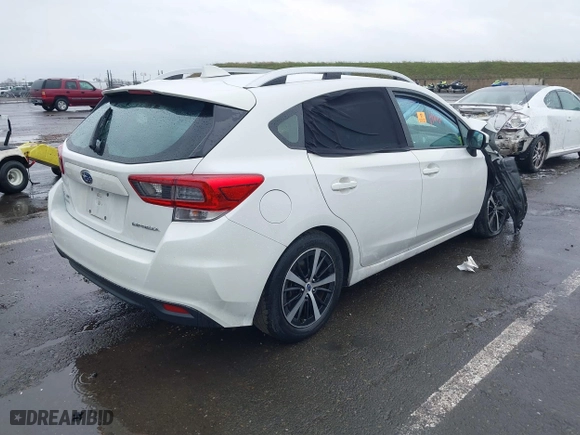 2022 Subaru Impreza Premium with VIN 4S3GTAV66N3719395, listed as a IAAI auction lot 41522473 with 1 mi miles. Bid and sale history available at carsss.com. Image 4.