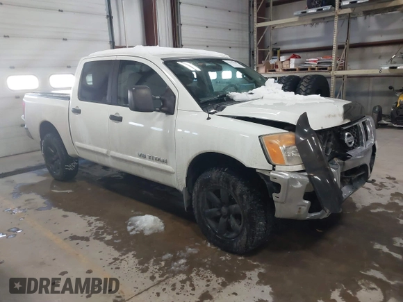 2014 Nissan Titan S with VIN 1N6AA0EC2EN512337, listed as a IAAI auction lot 41337837 with 187,540 mi miles and . Bid and sale history available at DreamBid. Image 1.