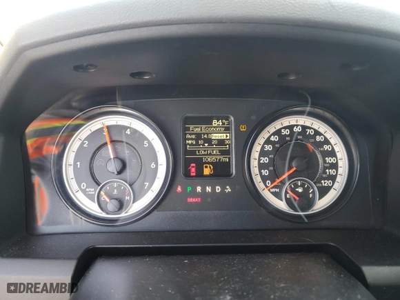 2014 Ram 1500 Tradesman with VIN 3C6JR6AG5EG184967, listed as a Copart auction lot 51135885 with 106,577 mi miles and Clean Title. Bid and sale history available at carsss.com. Image 9.