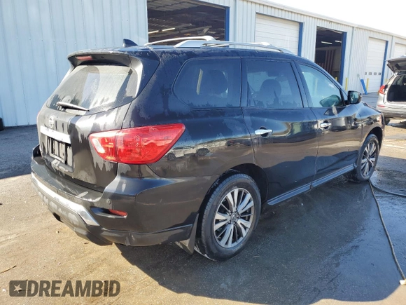 2019 Nissan Pathfinder SL with VIN 5N1DR2MN9KC585277, listed as a Copart auction lot 46612085 with 142,152 mi miles and Salvage title. Bid and sale history available at DreamBid. Image 3.