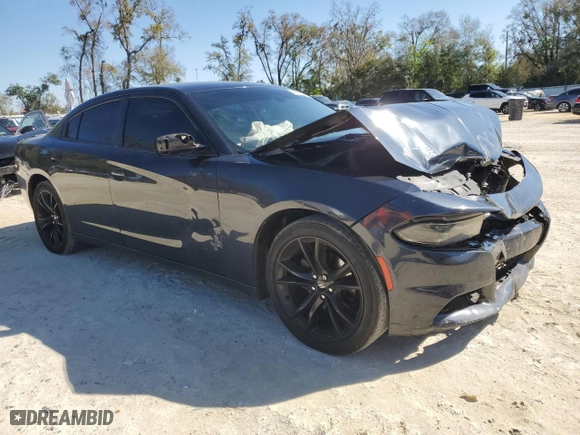 2018 Dodge Charger SXT with VIN 2C3CDXBG8JH147785, listed as a Copart auction lot 48533645 with 216,301 mi miles and Salvage Title. Bid and sale history available at carsss.com. Image 4.