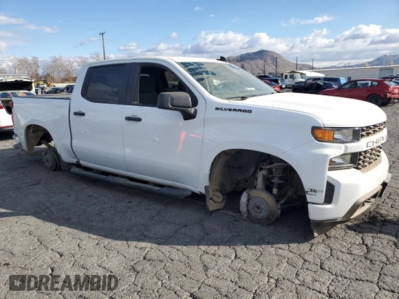2021 Chevrolet Silverado 1500 Custom with VIN 3GCPWBEK2MG473922, listed as a Copart auction lot 42142875 with Not Provided miles and Salvage Title. Bid and sale history available at DreamBid. Image 4.