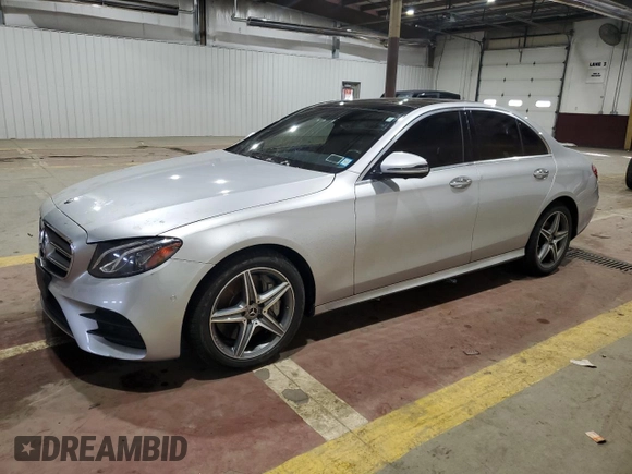 2019 Mercedes-Benz E 300 with VIN WDDZF4KB7KA516547, listed as a Copart auction lot 44466195 with 83,813 mi miles and Salvage Title. Bid and sale history available at DreamBid. Image 1.