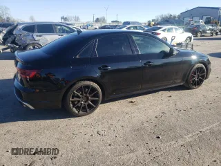 2018 Audi S4 Premium Plus with VIN WAUB4AF41JA097036, listed as a Copart auction lot 84469644 with 68,468 mi miles and Salvage Title. Bid and sale history available at carsss.com. Image 3.