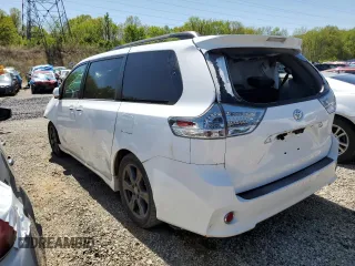 2017 Toyota Sienna SE with VIN 5TDXZ3DC0HS885822, listed as a Copart auction lot 50955225 with 70,079 mi miles and Salvage Title. Bid and sale history available at DreamBid. Image 2.