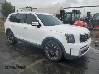 2023 Kia Telluride SX Prestige X-Line z VIN 5XYP5DGC9PG365045, wystawiony jako Copart lot #83581854 z przebiegiem 15 899 mil mil oraz Szkoda całkowita • Salvage title. Historia ofert i sprzedaży dostępna na DreamBid. Obrazek 4.