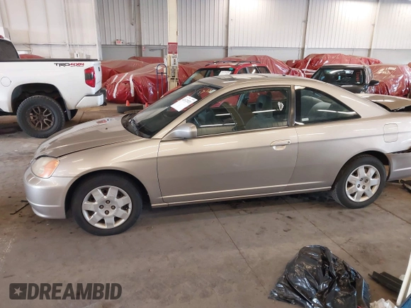 2002 Honda Civic EX with VIN 1HGEM21902L023560, listed as a IAAI auction lot 41872021 with 192,482 mi miles. Bid and sale history available at carsss.com. Image 14.