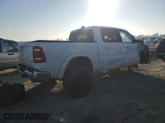 2020 Ram 1500 Laramie with VIN 1C6SRFJM6LN208434, listed as a Copart auction lot 89004015 with 64,786 mi miles and Salvage title. Bid and sale history available at DreamBid. Image 3.