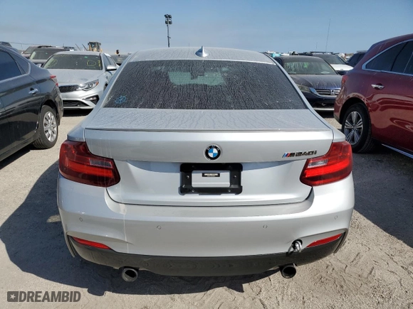 2017 BMW 2 Series M240i with VIN WBA2G1C38HV639531, listed as a Copart auction lot 74991384 with 89,581 mi miles and Non Repairable. Bid and sale history available at carsss.com. Image 6.
