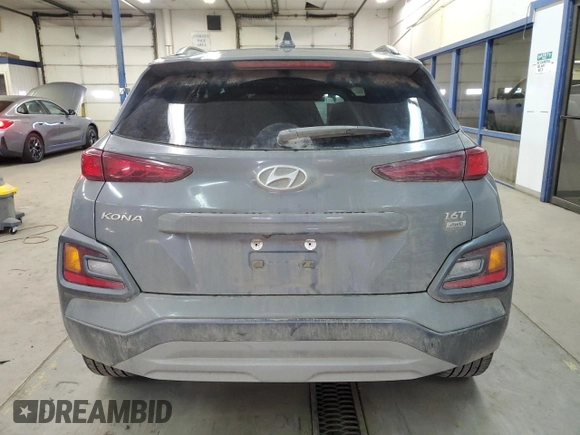 2021 Hyundai Kona Night Edition with VIN KM8K6CA5XMU710083, listed as a Copart auction lot 47118915 with 71,034 mi miles and Salvage Title. Bid and sale history available at DreamBid. Image 6.