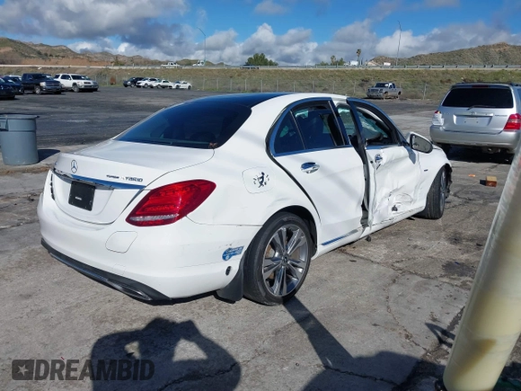 2017 Mercedes-Benz C 350e with VIN 55SWF4HB9HU223865, listed as a IAAI auction lot 38710421 with Not Provided miles and . Bid and sale history available at DreamBid. Image 4.