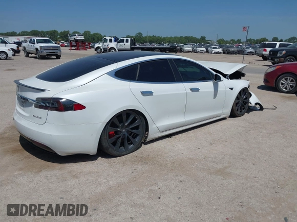 2020 Tesla Model S Performance with VIN 5YJSA1E49LF360655, listed as a IAAI auction lot 42777670 with Not provided miles and . Bid and sale history available at DreamBid. Image 4.
