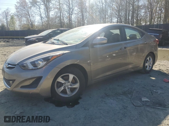 2014 Hyundai Elantra SE with VIN 5NPDH4AEXEH529140, listed as a Copart auction lot 52077465 with 82,686 mi miles and Salvage Title. Bid and sale history available at DreamBid. Image 1.
