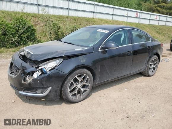 2017 Buick Regal Sport Touring with VIN 2G4GL5EX6H9130595, listed as a Copart auction lot 59283445 with 93,338 mi miles and Clean title. Bid and sale history available at DreamBid. Image 1.