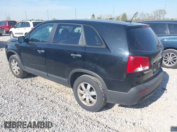 2011 Kia Sorento LX with VIN 5XYKT3A18BG007462, listed as a IAAI auction lot 42081727 with 183,594 mi miles and . Bid and sale history available at carsss.com. Image 3.