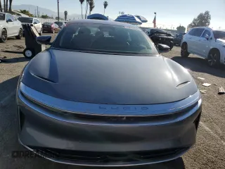 2023 Lucid Air Pure with VIN 50EA1PFA9PA009760, listed as a Copart auction lot 45912525 with 13,121 mi miles and Salvage Title. Bid and sale history available at carsss.com. Image 5.