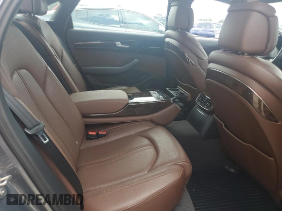 2015 Audi A8 4.0T with VIN WAU32AFD5FN040395, listed as a Copart auction lot 60909515 with 79,379 mi miles and Salvage title. Bid and sale history available at DreamBid. Image 10.
