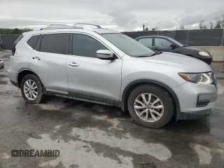 2020 Nissan Rogue SV with VIN KNMAT2MT4LP532164, listed as a Copart auction lot 51926915 with 53,591 mi miles and Salvage Title. Bid and sale history available at DreamBid. Image 4.