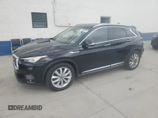 2019 Infiniti QX50 Essential with VIN 3PCAJ5M13KF122020, listed as a Copart auction lot 57362995 with 106,361 mi miles and Salvage title. Bid and sale history available at DreamBid. Image 1.