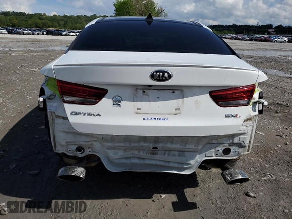 2018 Kia Optima SX with VIN 5XXGV4L20JG225751, listed as a Copart auction lot 55115305 with 114,768 mi miles and Salvage title. Bid and sale history available at DreamBid. Image 6.