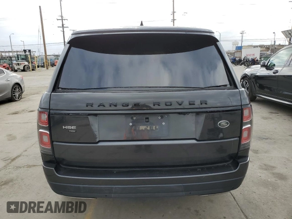 2020 Land Rover Range Rover HSE with VIN SALGS2RU6LA593221, listed as a Copart auction lot 56663245 with 56,234 mi miles and Salvage Title. Bid and sale history available at DreamBid. Image 6.