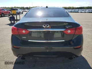 2014 Infiniti Q50 Sport with VIN JN1BV7AR3EM695576, listed as a Copart auction lot 56247165 with 151,825 mi miles and Salvage title. Bid and sale history available at DreamBid. Image 6.