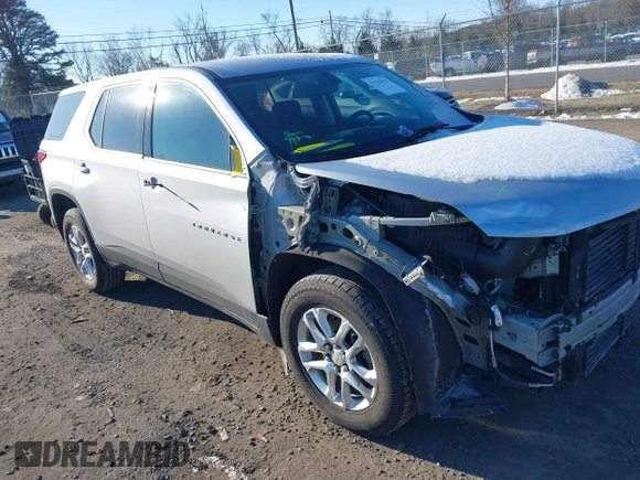 2018 Chevrolet Traverse LS with VIN 1GNEVFKW9JJ278636, listed as a IAAI auction lot 41356423 with 113,783 mi miles. Bid and sale history available at carsss.com. Image 1.