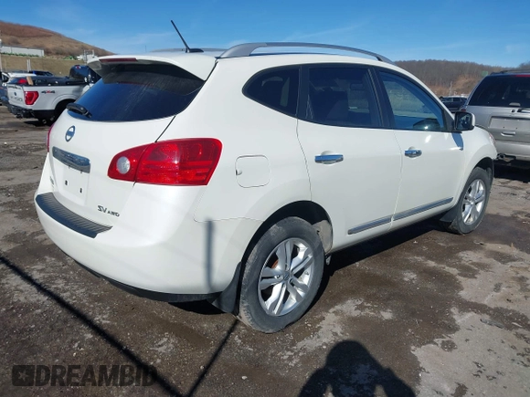 2013 Nissan Rogue S with VIN JN8AS5MV3DW649641, listed as a IAAI auction lot 41695728 with 147,403 mi miles and . Bid and sale history available at DreamBid. Image 4.